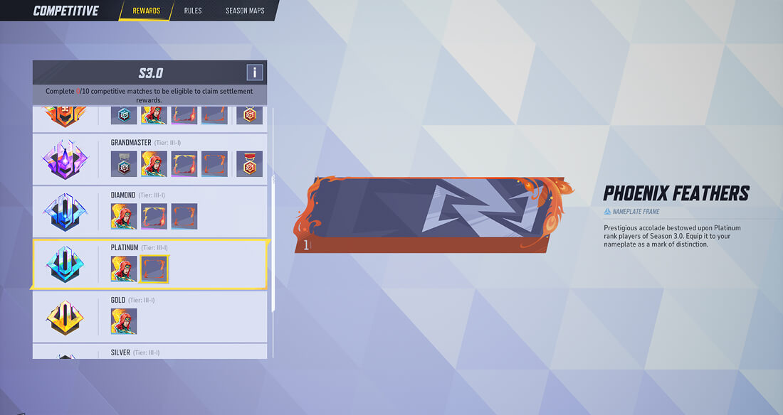 Phoenix Feathers Nameplate Reward