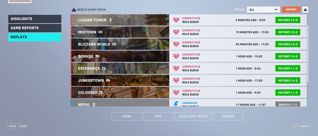 Overwatch Placements All Wins Order Example